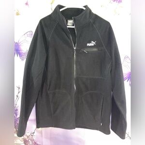 Puma Black Polar Fleece Jacket Tag